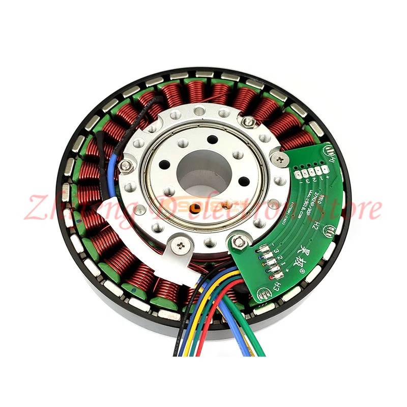 

Large hollow shaft 450W ultra-low speed disc brushless DC motor, flat and thin motor, torque and speed 2NM/2300RPM