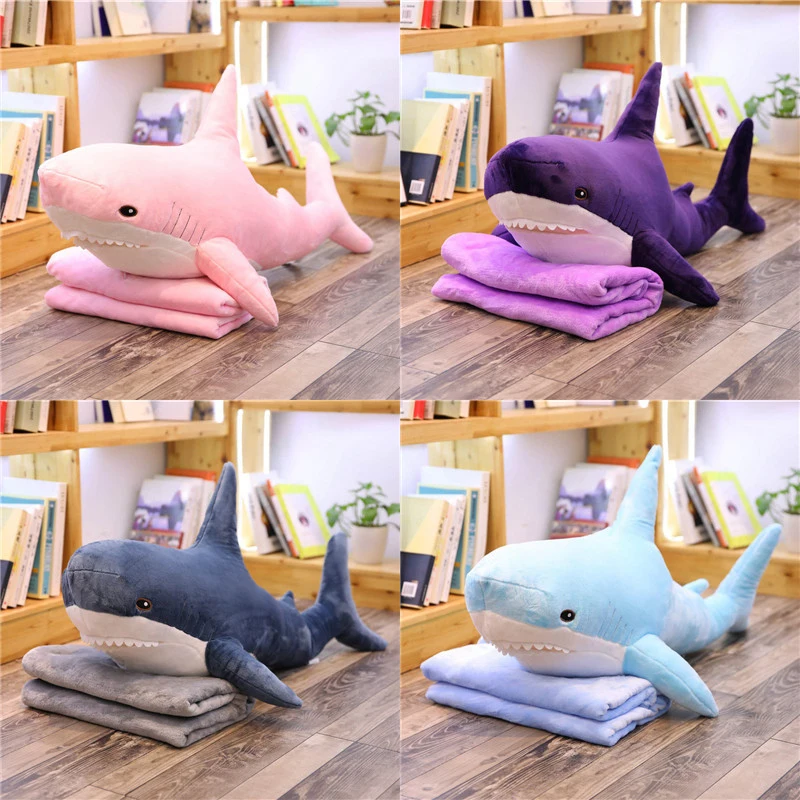 100 см гигантский мягкий укус акулы Плюшевые игрушки Подушка для сна