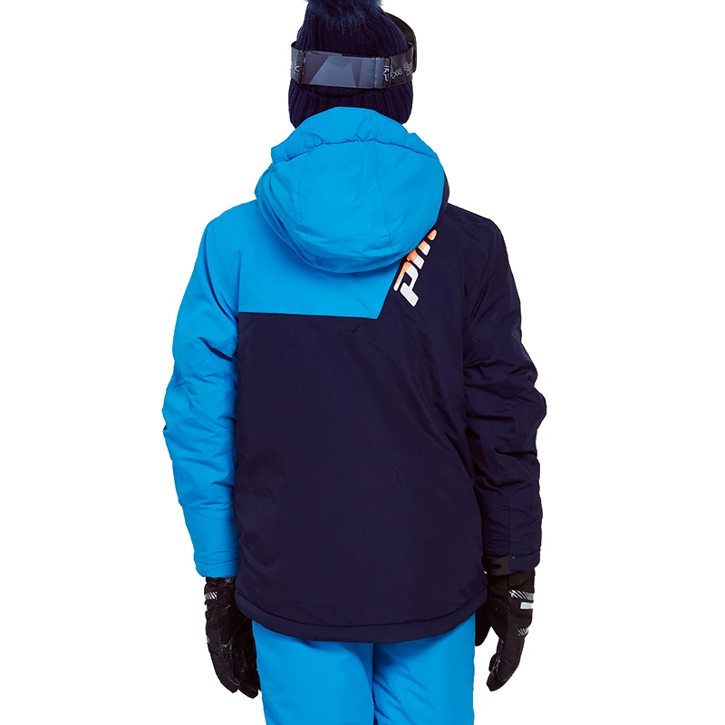 Детский зимний костюм, пальто для маленьких мальчиков Лыжный костюм комплекты Водонепроницаемый ветрозащитная лыжная куртка и штаны Зимние теплые, для сноуборда куртка Зимняя куртка для мальчика