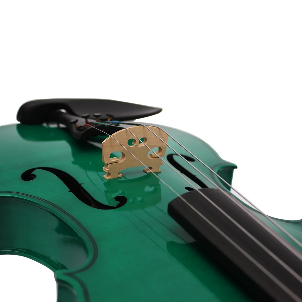 Professional 4/4 Viola Spruce Panel Solid Wood Dark Green Acoustic Viola Stringed Instrument With Case Bow For Musical Lover