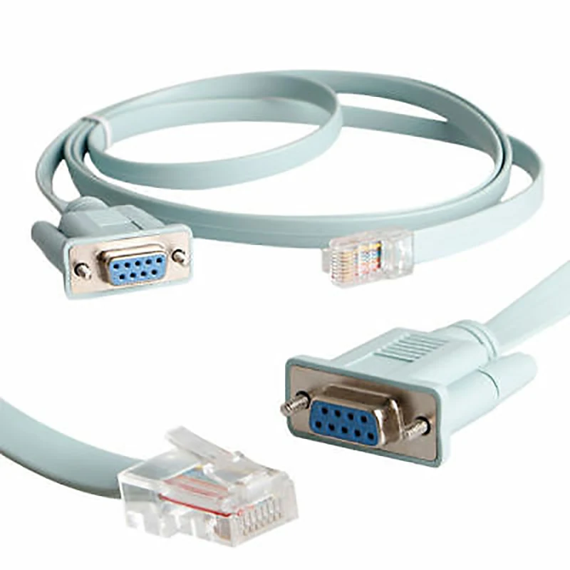 Консольный кабель DB9 к RJ45 6 Ethernet к RS232 DB9 COM последовательный порт родитель маршрутизатор для Cisco розетка Интернета линейная карта