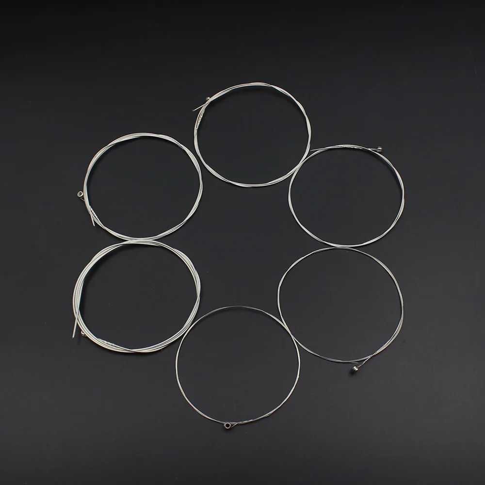 Durable 6pcs E/B/G/D/A/E Alloy Guitar Strings Set for Acoustic Guitar Parts