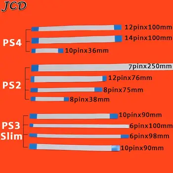 

JCD Power switch Flex Cable For PS2 PS3 Slim charging board Flex Cable 10pin Touch pad Flex Ribbon Cable for PS4 Controller