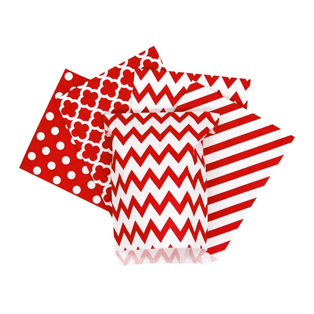 5-30 stücke bunte Taschen Tasche Geburtstags feier Gunst Stand Taschen Papiertüte Stand Up Cookie Geschenk Verpackung Tasche Geburtstag Gunst Tasche 13x18cm – Detail 5