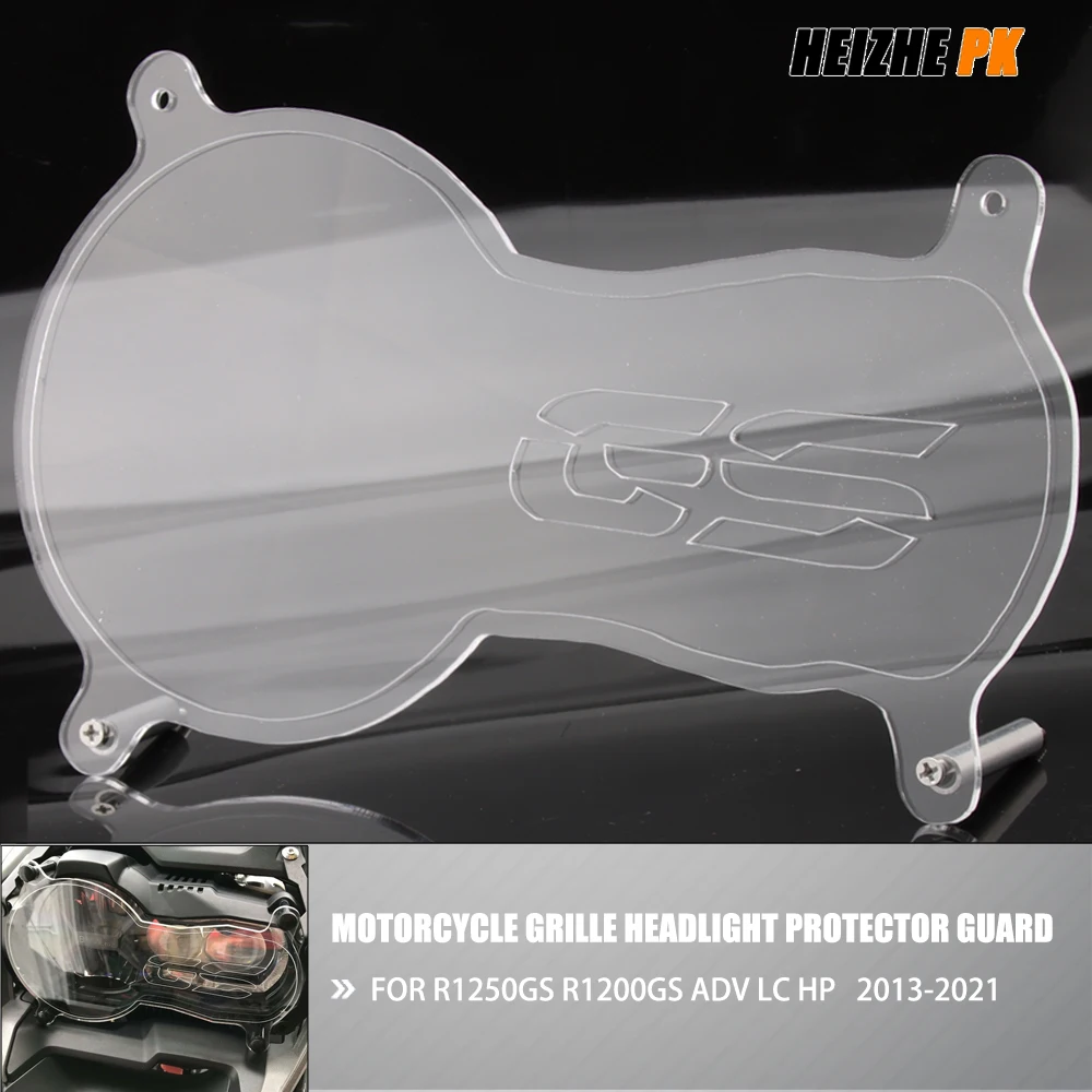 For BMW R1250GS R1200GS Adventure ADV/HP LC 2018 2019 2020 2021 Headlight Head Lamp Light Grille Guard Cover Protector Acrylic | Автомобили