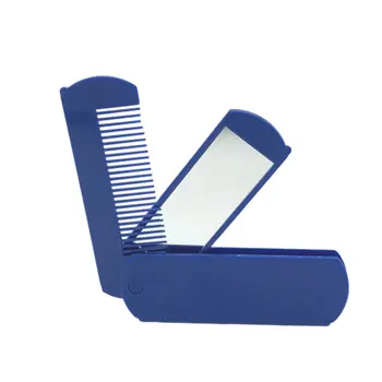 

Two-In-One Mirror Folding Comb Pocket Mirror Folding Comb Beard Comb Plastic Mirror Pocket Beard Comb