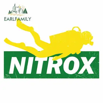 

EARLFAMILY 13cm x 8.4cm for Guide Diver Nitrox Car Stickers Scratch-Proof Anime Laptop Waterproof Decal Windows VAN Decoration
