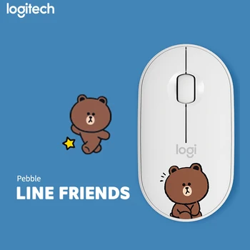 

Logitech LINE FRIENDS Series Mini Mouse Wireless Cute Cartoon Mouse Office Female with wireless 2.4G receiver For win7/8/10