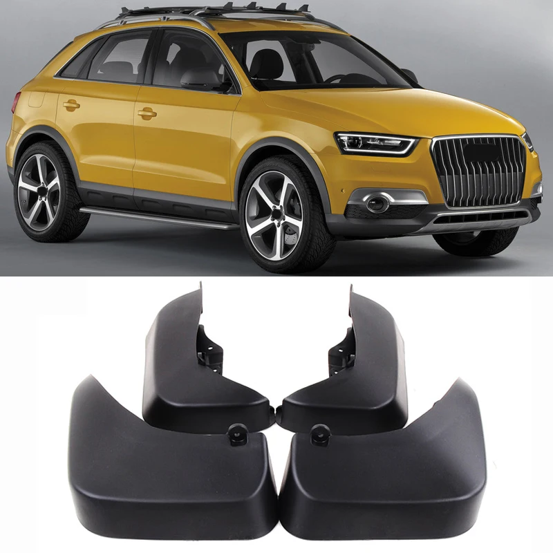 Набор форм Брызговики подходят для AUDI Q3 2011 2012 2013 брызговик S Брызговики передний задний комплект крыла аксессуары