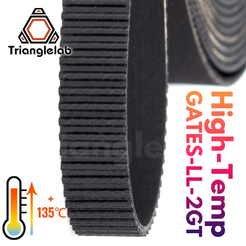 trianglelab Heat-resistant 135 (273 ) GATES-LL-2GT 2GT belt synchronous belt GT2 Timing belt Width 9MM/6MM for 3D Printer afbeelding