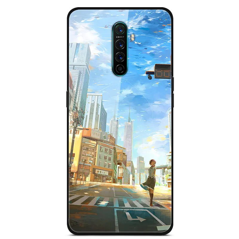 32 Для OPPO Realme X2 Pro Чехол 6,5 ''стекло твердая задняя крышка для OPPO Realme X2Pro чехол RealmeX2 X 2 чехлы для телефонов силикон бампер Funda - Color: 32