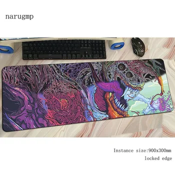 

Hypear Beast mouse pad 900x300x4mm mousepads wrist rest best gaming mousepad gamer anime personalized mouse pads keyboard pc pad