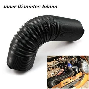 

Air Duct Hose, 2.5 Inch 63mm Car Cold Air Turbo Intake Pipe with Adjustable Flexible Height for Universal Vehicles SUV