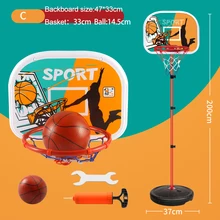 Supports de basket ball réglables en hauteur 120 200CM, ensemble de jouets pour garçons, accessoires d'entraînement