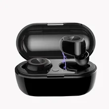 TWS 5.0 Bluetooth sans fil dans l'oreille écouteurs Y50 stéréo écouteurs mains libres contrôle tactile casque avec boîte de charge