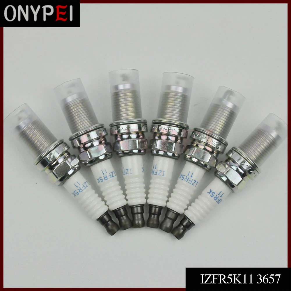 6 шт. IZFR5K11 3657 9807B-5517W Иридиевые свечи зажигания для Pilot MDX IZFR5K 11 IZFR5K-11 9807B5517W 9807B 5517W |