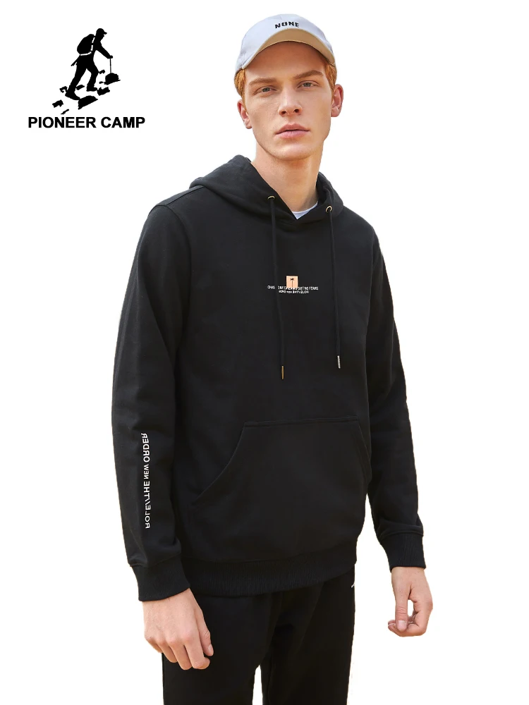 Pioneer Camp Autumn Black Hoodies Men Streetwear Causal Cotton Fashion Sweatshirt 2020 Male Pullovers Tops AWY901594 Pioneer Camp Autumn Black Hoodies Men Streetwear Causal Cotton Fashion Sweatshirt 2020 Male Pullovers Tops AWY901594