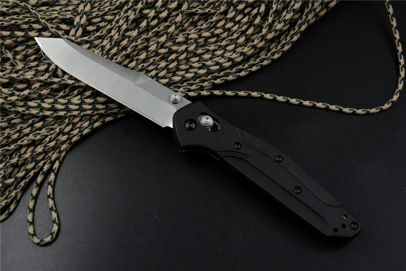 OEM 940 Axis Pocket Knife Nylon glass fiber handle D2 blade Copper washer folding camp hunting Folding outdoor Knives