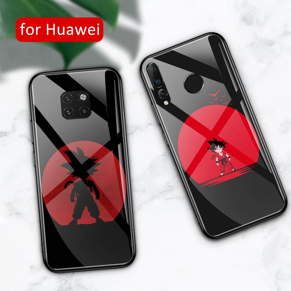 Стеклянный чехол для Huawei Y9 2019 nova 4e Goku с аниме рисунком mate 9 10 20 pro 20x lite RS Nova 3 3i 3e 4 5i |