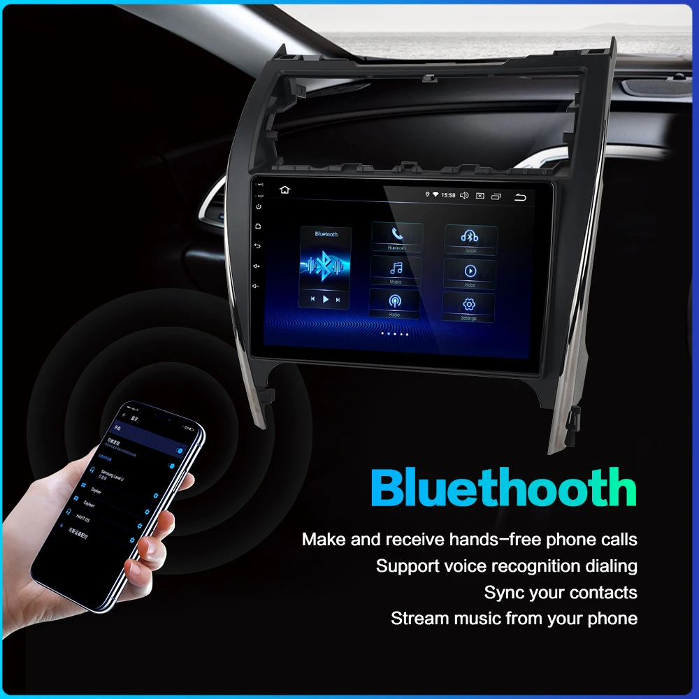 Автомобильный GPS плеер Dasaita 10 2 дюймов android 2012 для Toyota Camry 2014 сша и ближний восток с