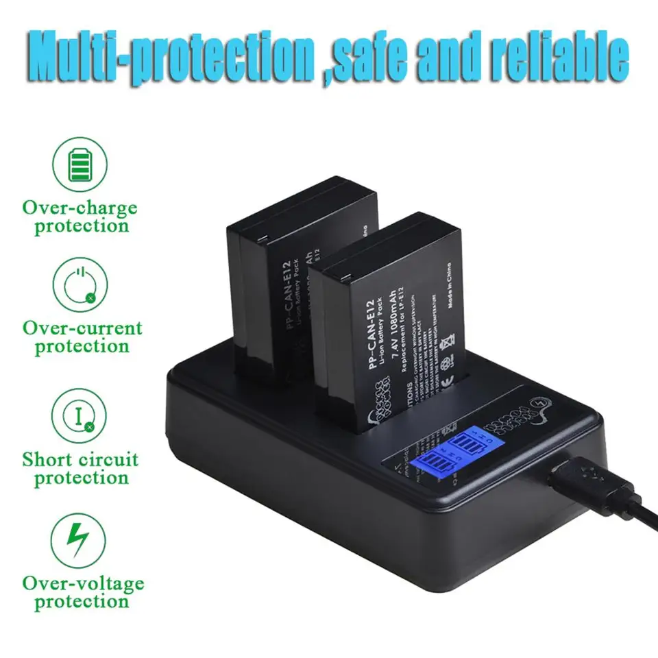 キヤノン用LCDUSBデュアル充電器,pickle power,LP-E12,lp e12