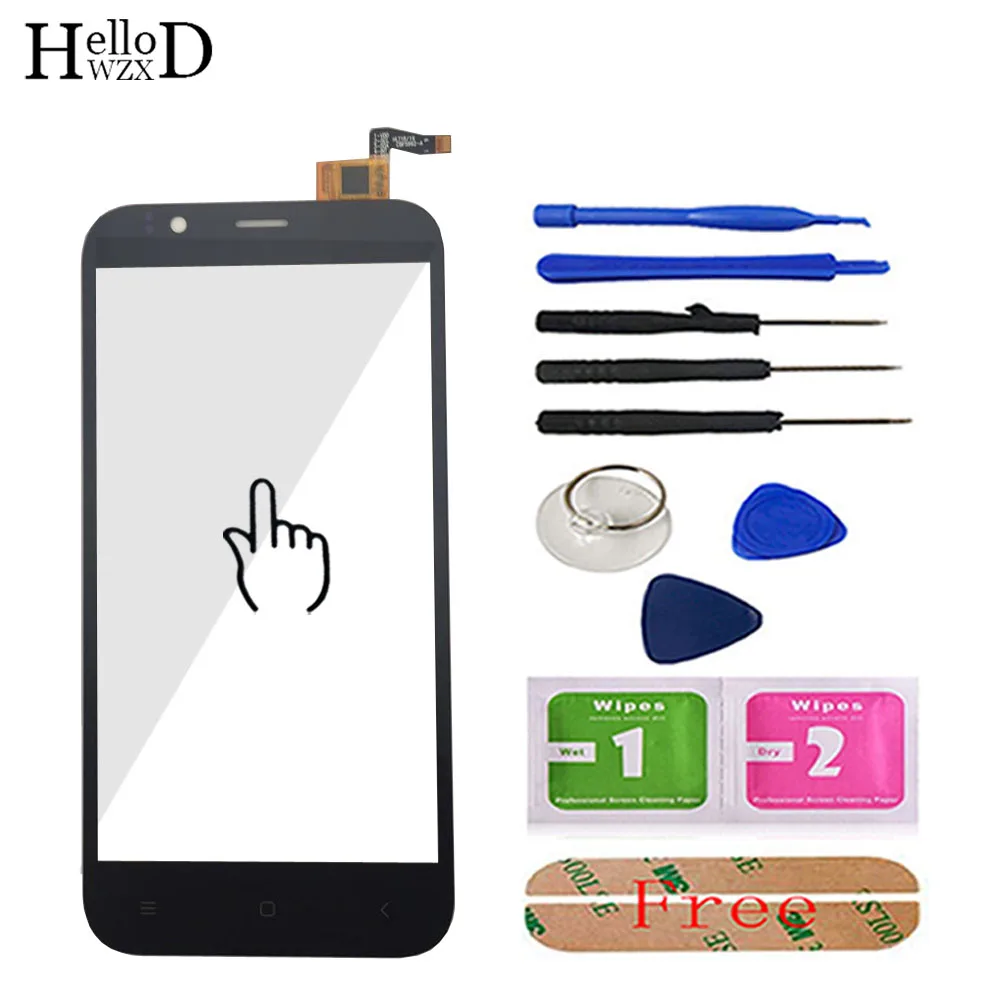 Mobile Phone 5.0'' Touch Screen For Ark Benefit M5 Ark M5 Touch Screen Glass Digitizer Panel Front Glass Touch Sensor Tools