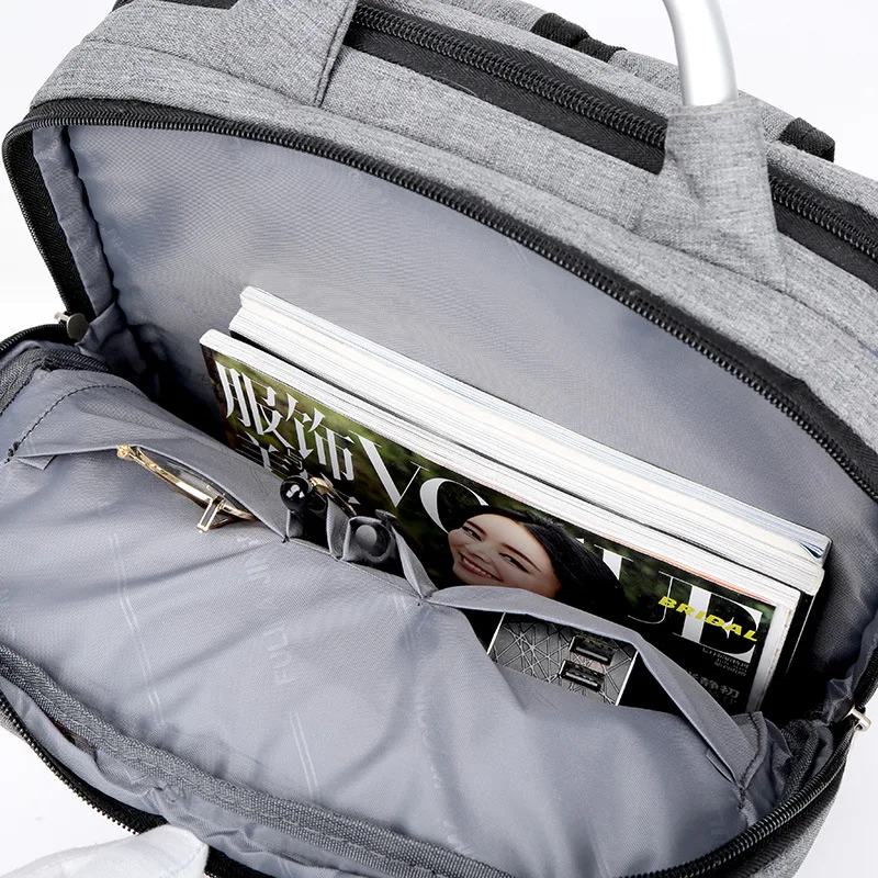 

Large-Volume Business Casual Multi-functional Women's Nylon Laptop Backpack Versatile Handbag