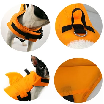

New Hot Pet Dog Swim Safety Life Jackets Buoyancy Shark Float Life Vest for Swimming SMR88