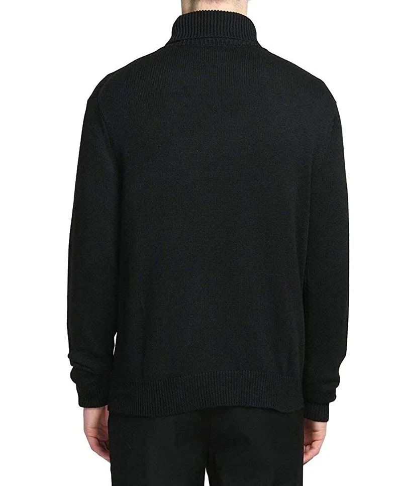 Men's Merino Wool Base Layer Shirt Sweaters 100% Merino Wool Lightweight Turtle Neck Sweater Knitted Pullovver For Men Keep Warm 2