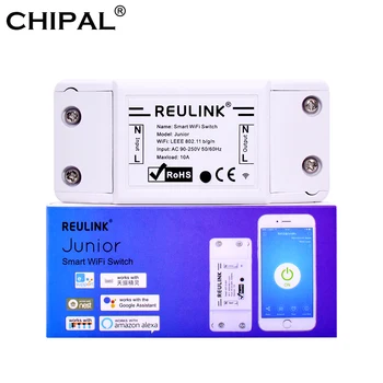 

REULINK 10PCS Smart Wifi Switch DIY Wireless Remote Controller Domotica Light EwHomekit Relay Module Work with Alexa Ewelink