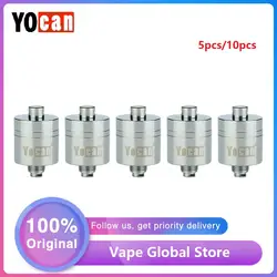 Оригинал 5 шт. 10 шт. Yocan Evolve Plus XL Coil Giant Clouds E-cig QUAD спиральный атомайзер Head w/4 кварцевый стержень для Evolve Plus Набор XL