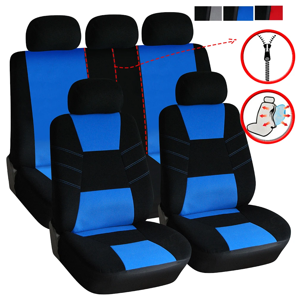 Universal Car Seat Cover Set Auto Covers for Ford Fiesta Mk4 Mk6 Mk7 2014 Focus 1 2 3 Mk1 Mk2 Mk3 2005 2006 2007 2009 2017 | Автомобили и