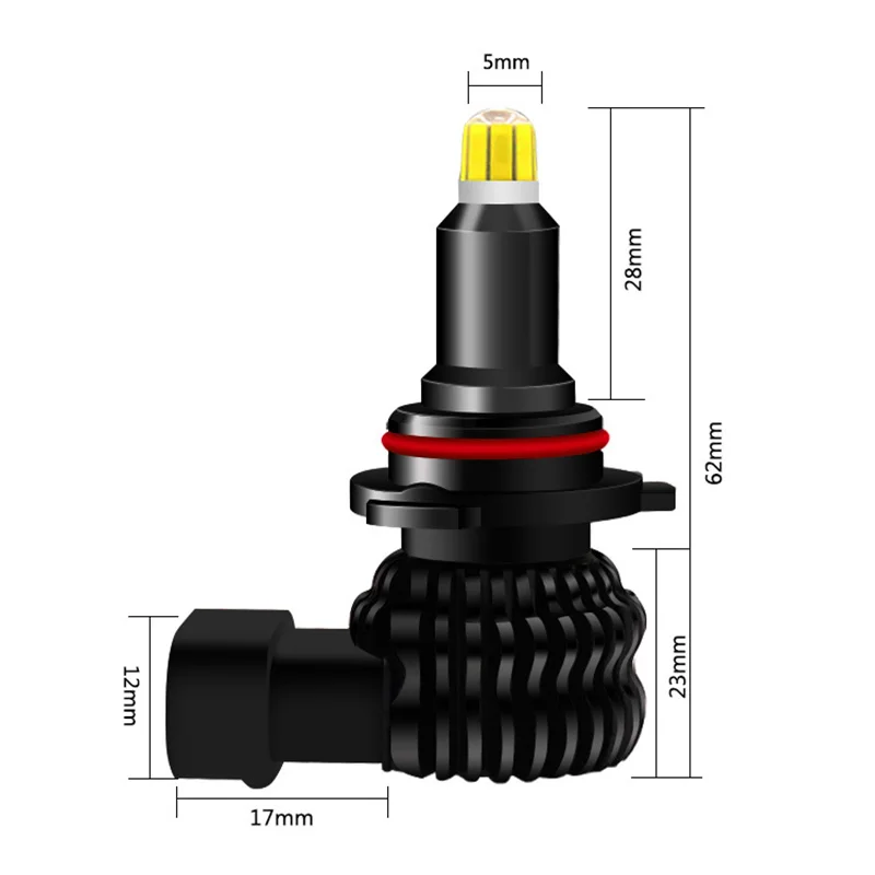 배송 20 세트 8 면 높은 루멘 csp 55W H7 Led 자동차 헤드 라이트, 360 ° H8 H11 HB3 9005 HB4 9006 자동차 라이트 팬리스