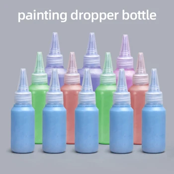 

10PCS Empty e liquid dropper bottle Plastic Squeeze Condiment Oil paint Bottles 30ML 60ML 100ML hot sale