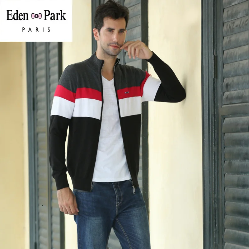 Eden Park Chandail мужская куртка стильные лоскутные куртки Осенняя спортивная куртка на молнии зимние кардиганы chaqueta hombre