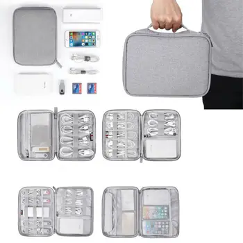 

Faroot 2020 Electronics Accessories Organizer Travel Storage Hand Bag Cable USB Drive Case Ant cloth storage bag