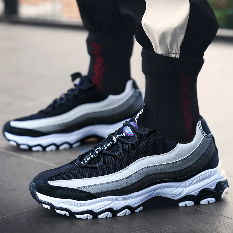 Price Men s Mesh Breathable Sneakers Color Matching Fashion Design Trend Casual Shoes Non slip Wear Running Sports Style Men s Shoes