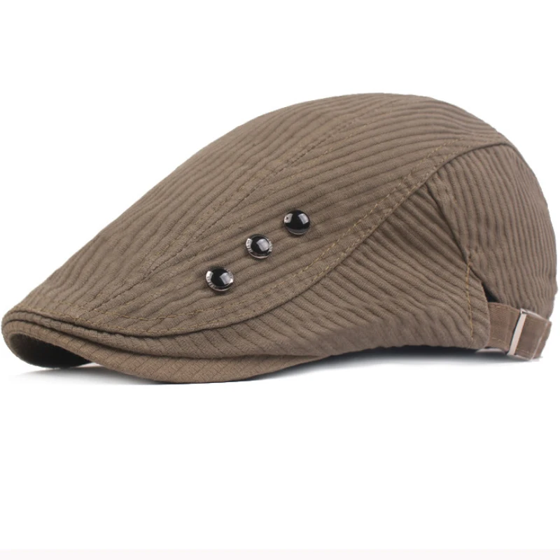 HT2925 береты для мужчин и женщин плюща Газетчик плоская кепка сплошной хлопок художника шляпа Регулируемая Gastby берет Кепка весна осень берет шляпа