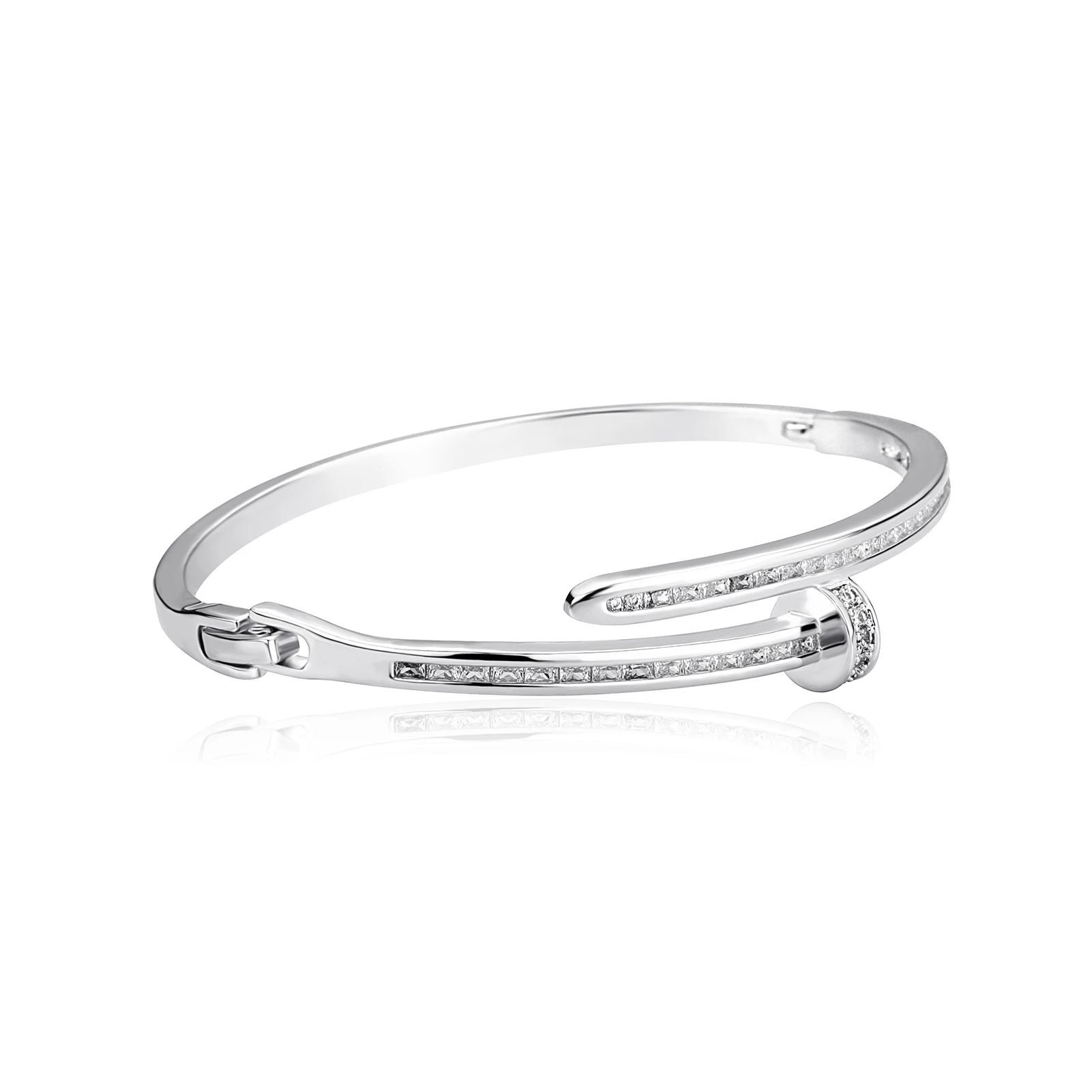 JINAO New Fashion High-quality Prong Setting 3A+Zircon Willow Nails Design Bracelet For Men and Women