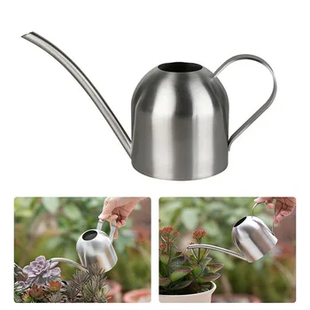 

Indoor Small Stainless Steel Watering Can Pot Garden Spout Plant Tool LBShipping