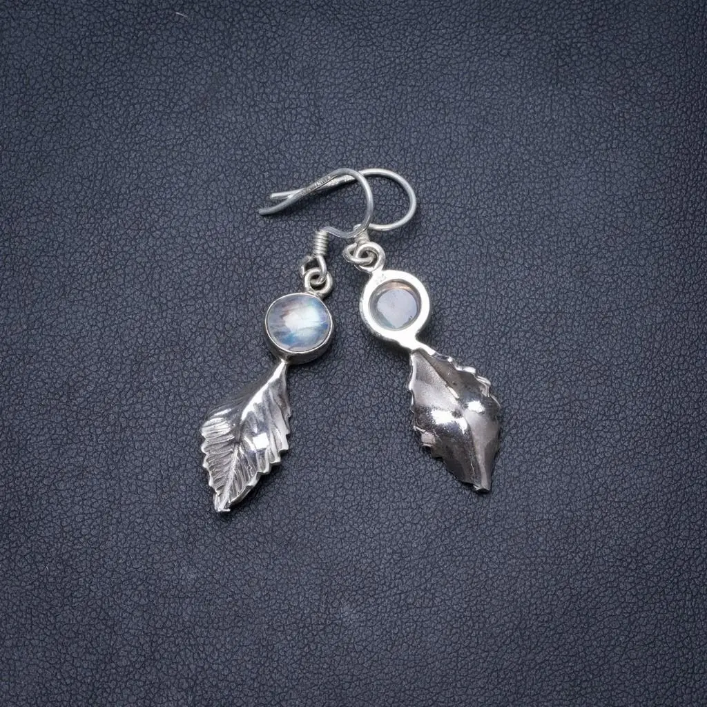 Натуральный Радужный Лунный Камень ручной работы Уникальные 925 пробы ...