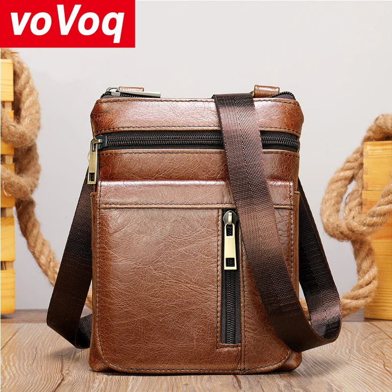 

Brand Men Shoulder Bag for 6.5 6.8 7 Inches Mobile Phone Bag Leather Business Messenger Bags Large Man Crossbody Bag Travel Bag