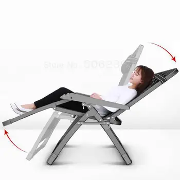 

Folding Deck Chair Nap Chair Backrest Lazy Sofa Recreational Chair Bed Portable Simple Beach Chair