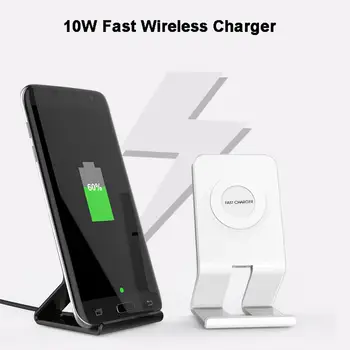 

10W Qi Wireless Charger Stand For iPhone 11 pro X XS MAX XR 8 Samsung S10 S9 Note 10 9 Fast Charging Dock Station Phone Charger