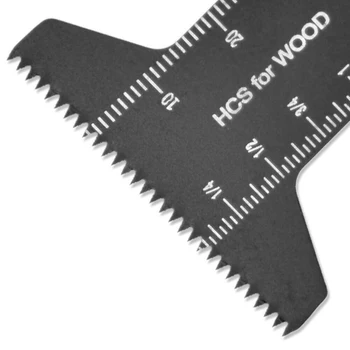 

5pcs 1-3/4 Oscillating Multi-Tool Wood Saw Blades Kit Cutting Tool Black
