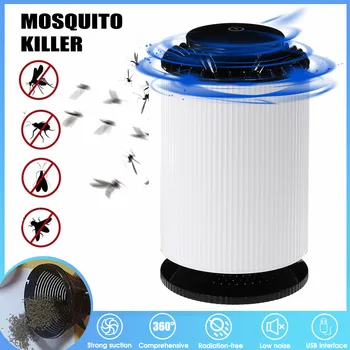 

Electric Mosquito Killer with Trap Lamp Chemical-Free USB Powered UV LED Light Photocatalyst Fly Bug Dispeller for Indoor Home