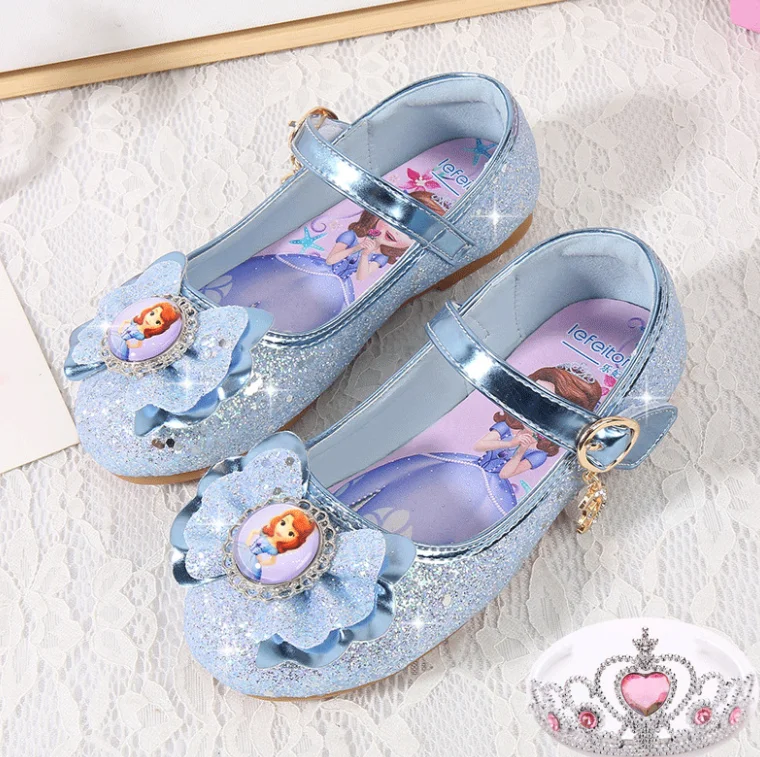 Baby Girls Kids Leather Sandals Sophia Flat Summer Butterfly Knot For Party Dress