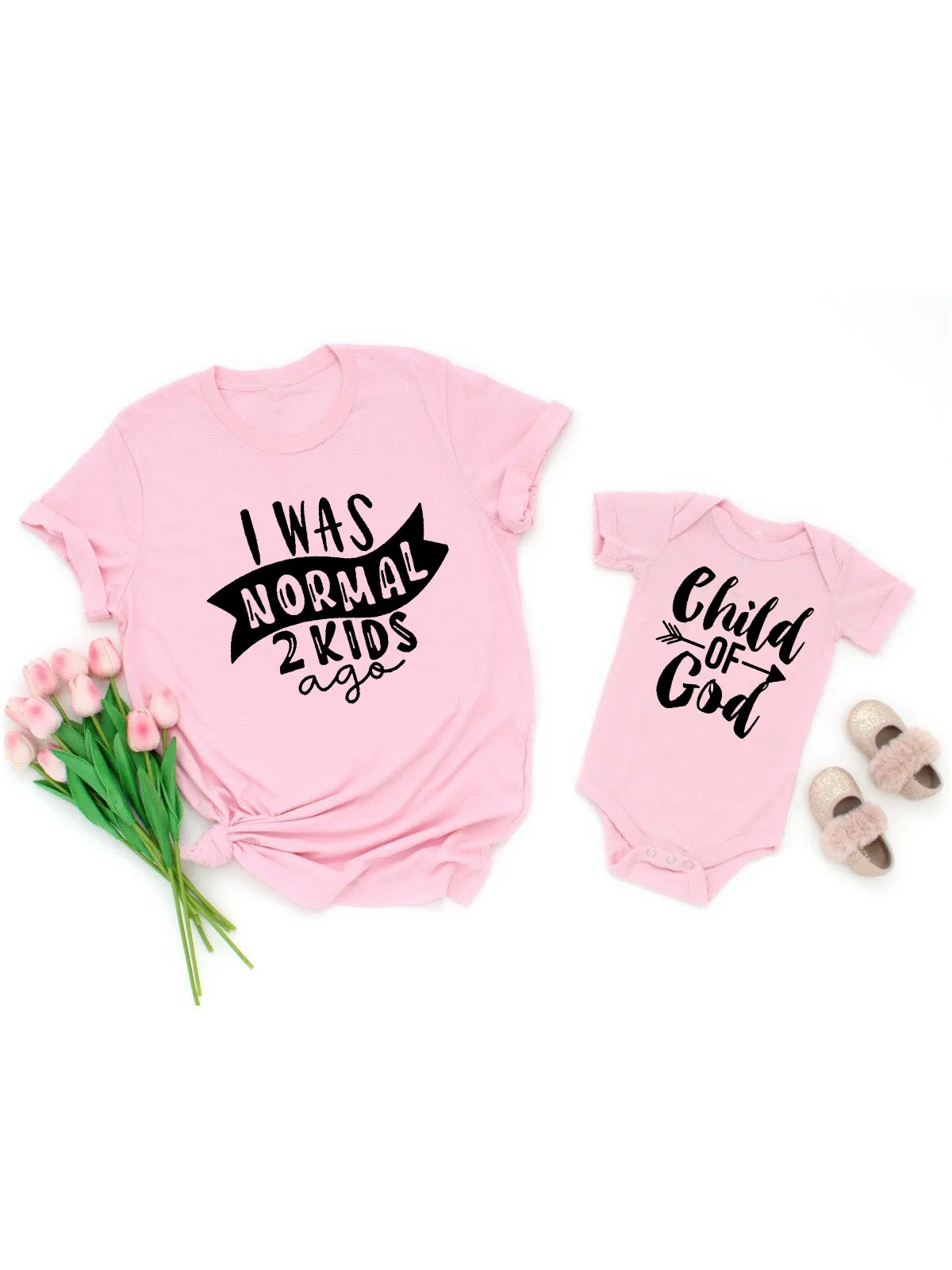 

I Was Normal Two Kids Ago T-shirt Funny Mom Life Women Tops Tee Mother's Day family T Shirt Letter Print Tshirt Clothes