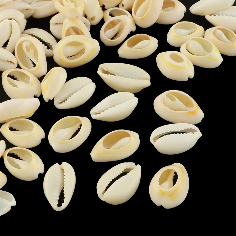 

13mm/16mm/18mm Mixed Cowrie Shell Beads, Cowrie Shells, PapayaWhip