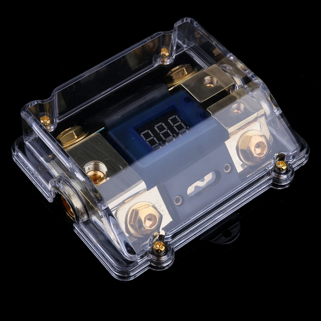 Portable 100A 2 Way Audio Digital Fuse Holder Blocks Gold Plate for Car Boat Van Professional